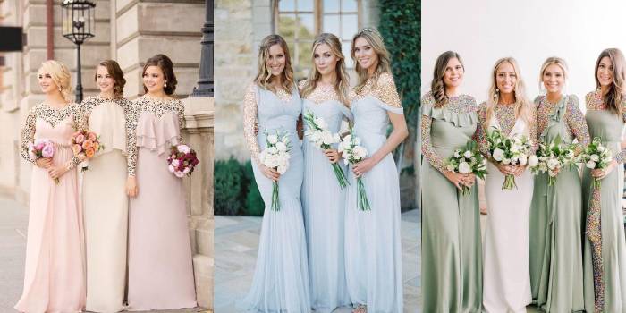 ست های محبوب لباس ساقدوش عروسی