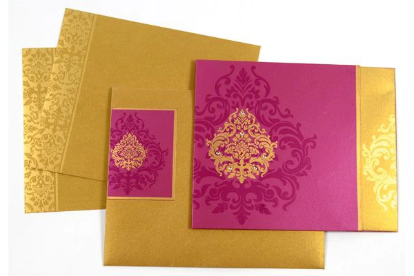 طرح سنتی کارت دعوت عروسی کوچک 