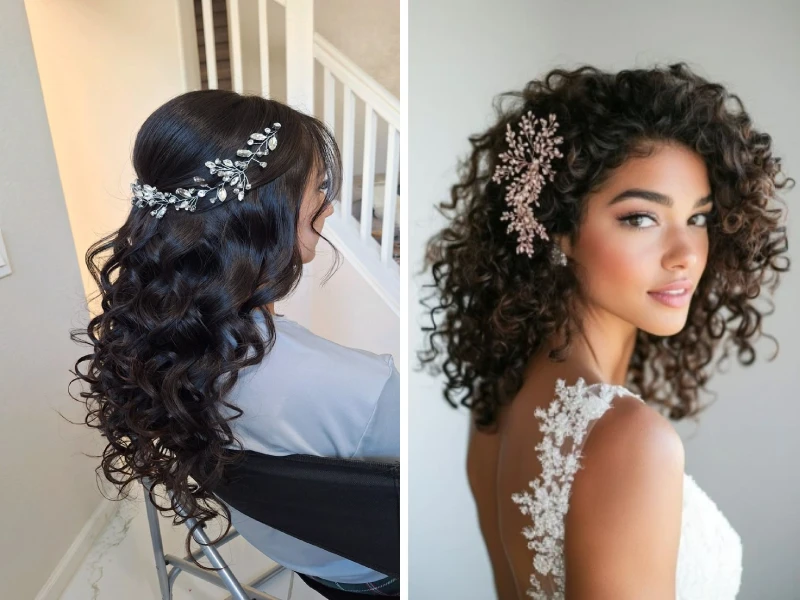 مدل شینیون موی عروس برای موهای خشک