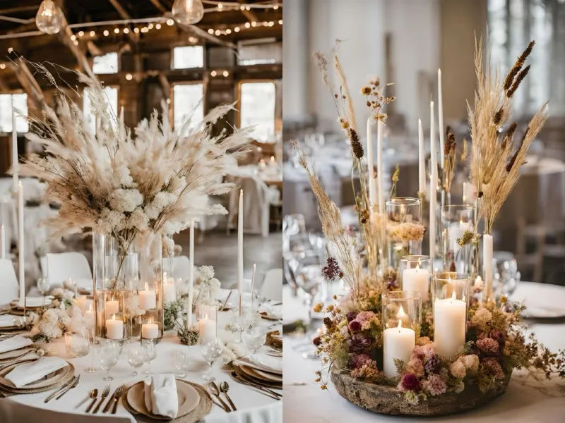 گل آرایی با گل خشک